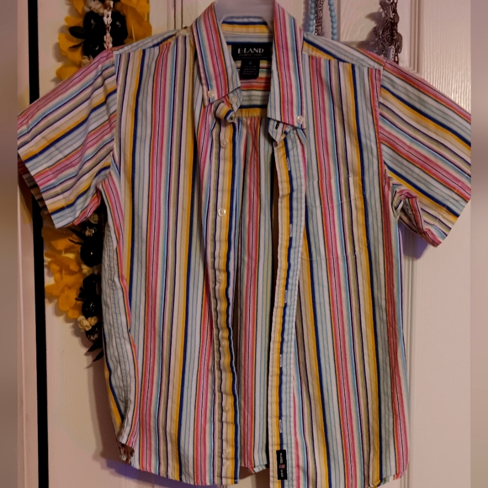 EUC BOYS SIZE 12 BUTTON UP DRESS SHIRT